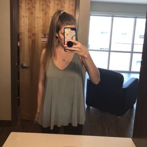 Silence + Noise green tank